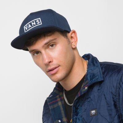 Vans Easy Box Snapback Hat (dress Blues/white)
