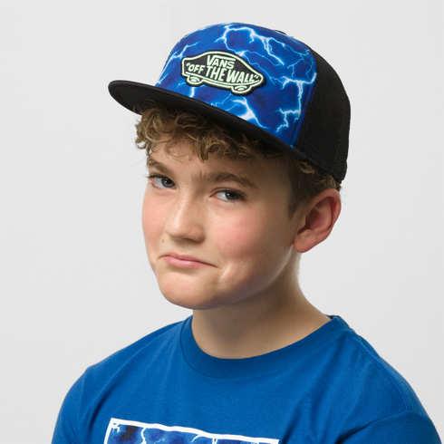 Vans Kids Classic Patch Trucker Plus Hat (true Blue/white)