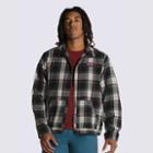Vans Coyle Cropped Plaid Bomber Jacket (oatmeal/black)