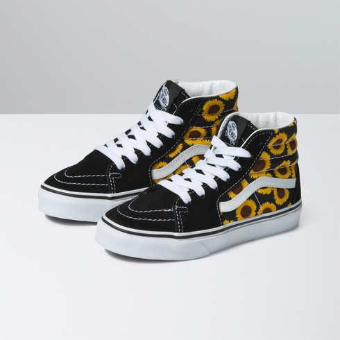 Vans Kids Sk8-hi Shoe (sunflower Black/yellow)