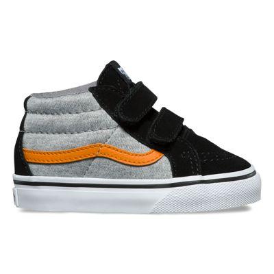 Vans Toddler Suede & Jersey Sk8-mid Reissue V (gray Black)