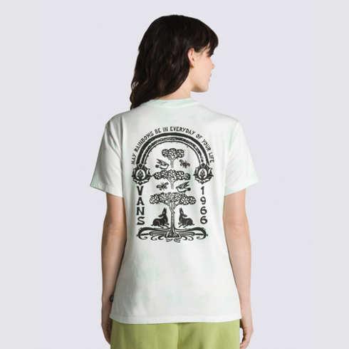 Vans Everyday Rainbow Tie Dye Bff Tee (clearly Aqua)