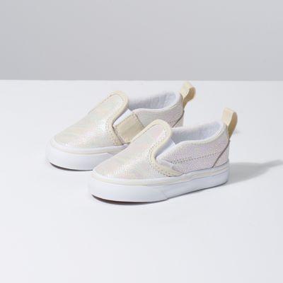 Vans Toddler Metallic Oil Slick Slip-on V (true White/turtledove)