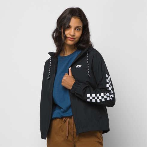 Vans Kastle Check Me Windbreaker Jacket (black)