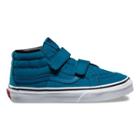 Vans Kids Contrast Stitch Sk8-mid Reissue V (lyons Blue/true White)