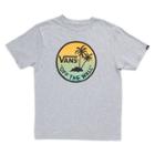 Vans Boys Dual Palm Logo Fill T-shirt (athletic Heather Gradient)