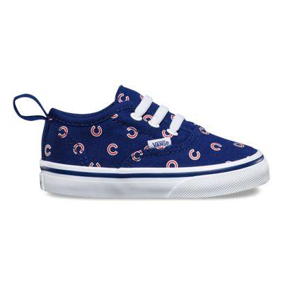 Vans Toddlers Mlb Authentic V Elastic Lace (chicago/cubs/blue)