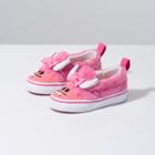 Vans Toddler Little Monsters Slip-on V (carmine Rose/strawberry Pink)