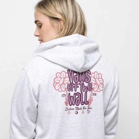 Vans Hazey Garden Bff Hoodie (heather White)