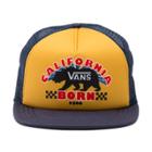 Vans Lawn Party Trucker Hat (golden Glow-crown Blue)