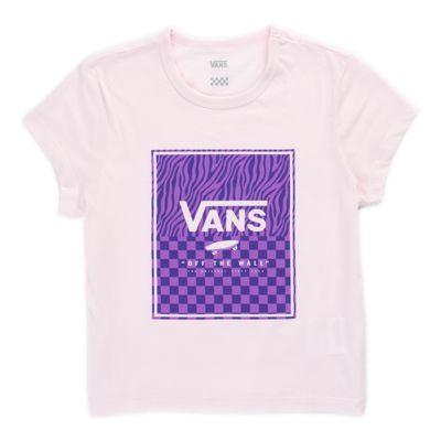 Vans Girls Splitsville Box Tee (lilac Snow)