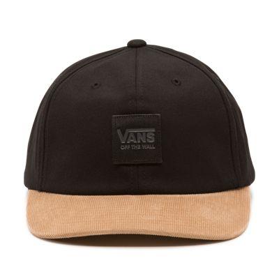 Vans Glazier Corduroy Baseball Hat (black-tigers Eye)