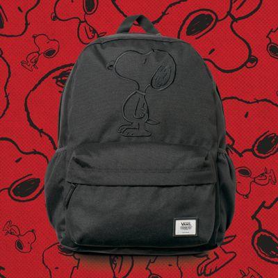 Vans X Peanuts Tonal Embroidery Realm Plus Backpack (black)
