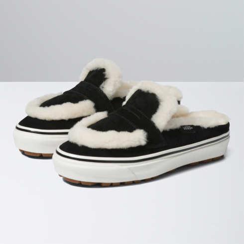 Vans Shearling Style 53 Cozy Mule Dx Shoe (black/natural)
