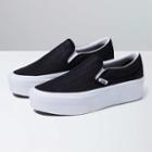 Vans Classic Slip-on Stackform (embossed Suede Black/true White)