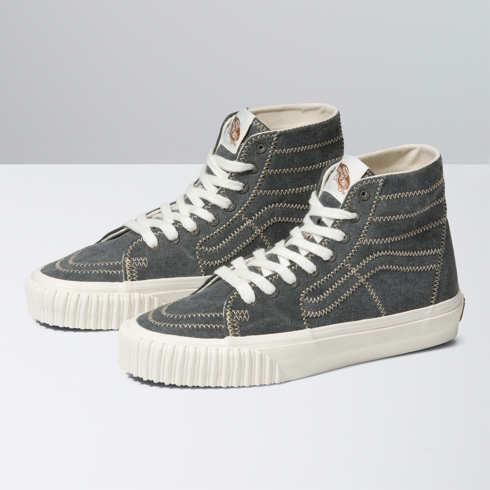 Vans Eco Theory Sk8-hi Tapered Shoe (stone Wash Unexplored)