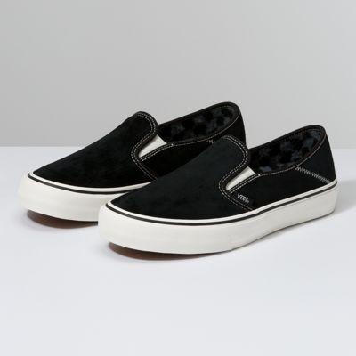Vans Suede Slip-on Sf (black/checkerboard)