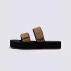 Vans Animal Cayucas Slide Mega Platform Sandal (brown/black)