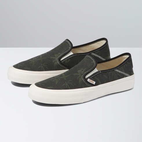 Vans Eco Theory Slip-on Sf (black Palm/marshmallow)