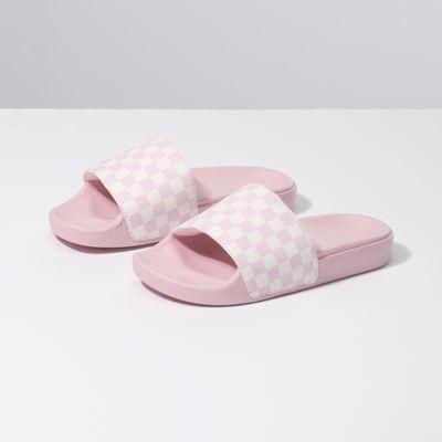 Vans Kids Checkerboard Slide-on Jr (chalk Pink/marshmallow)
