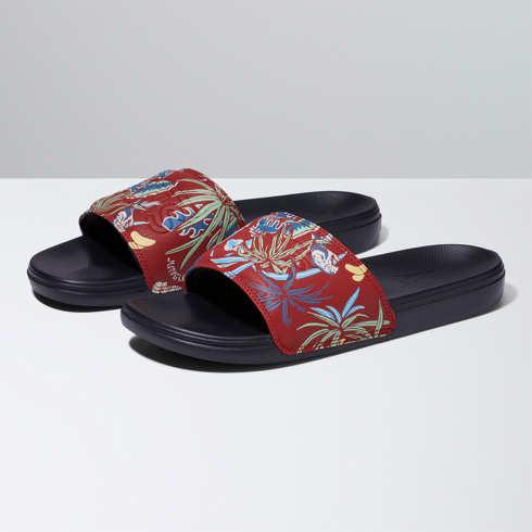 Vans Hawaiian Jungle La Costa Slide-on (chili Oil/black)