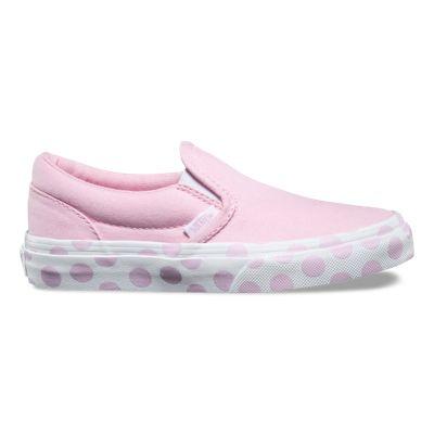 Vans Kids Polka Dot Slip-on (pink Lady/true White)
