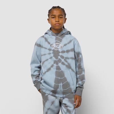 Vans Kids Vans Logo Tie Dye Hoodie (ashley Blue)