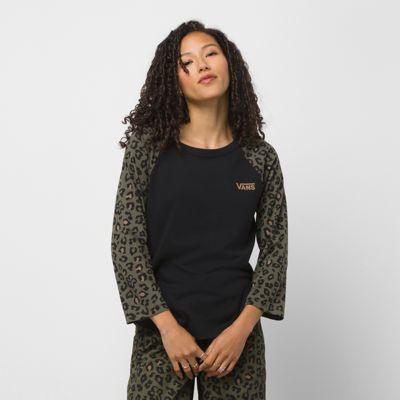 Vans Floranimal 3/4 Sleeve Raglan Tee (black)