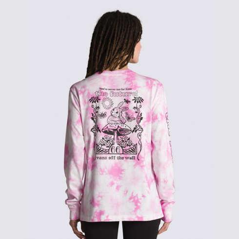 Vans Far Future Tie Dye Wash Long Sleeve Bff Tee (cyclamen)