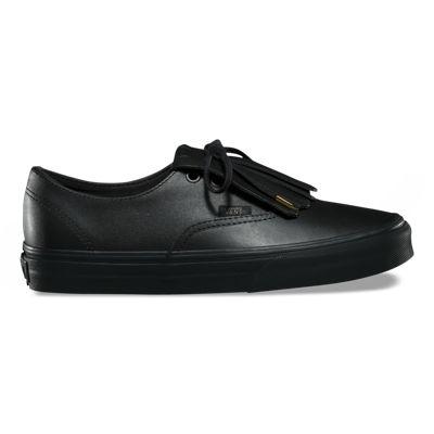 Vans Leather Authentic Fringe Dx (black/gold)