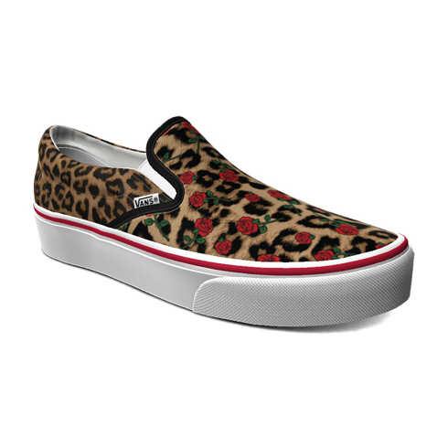Vans Customs Leopard Roses Slip-on (customs)