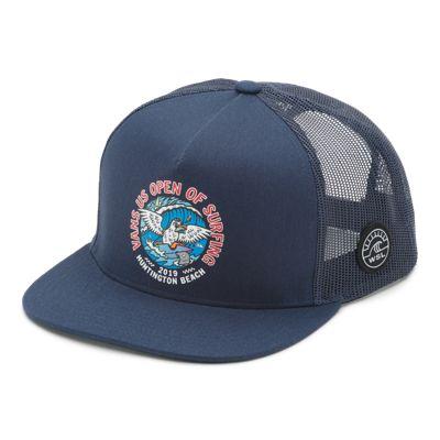 Vans Us Open Salty Seagull Trucker Hat (dress Blues)
