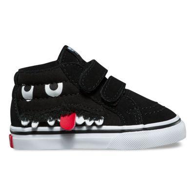 Vans Toddler Monster Face Sk8-mid Reissue V (black True White)