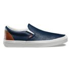 Vans Leather Perf Slip-on (dress Blues/friar Brown)