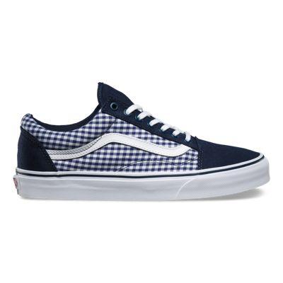 Vans Twill Gingham Old Skool (dress Blues/true White)