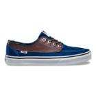 Vans Leather Plaid Brigata (estate Blue/potting Soil)