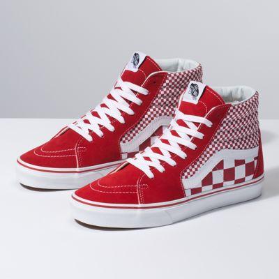 Vans Mix Checker Sk8-hi (chili Pepper/true White)