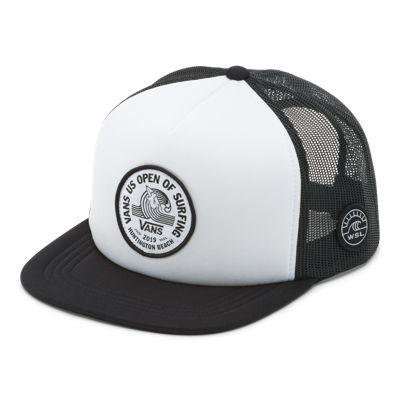 Vans Us Open Lock Up Trucker Hat (white-black)