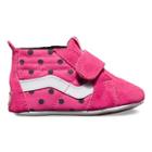 Vans Infant Polka Dots Sk8-hi Crib (hot Pink/true White) Kids Shoes
