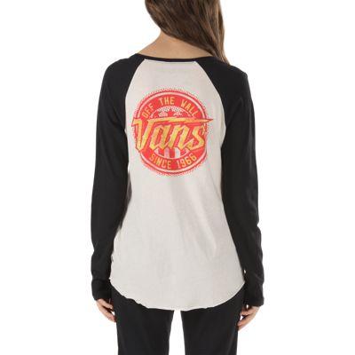 Vans Mens Shoes Skate Shoes Mens Shoes Mens Sandals Lighten Up Raglan T-shirt (white Sand/black) Womens Tank Tops