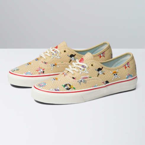 Vans X One Piece Authentic Shoe (straw Hat Crew Natural/multi)