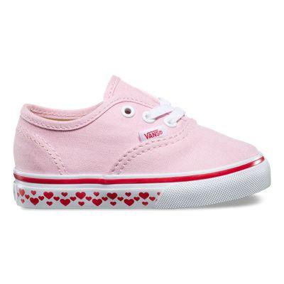 Vans Toddler Hearts Tape Authentic (pink Lady/red)