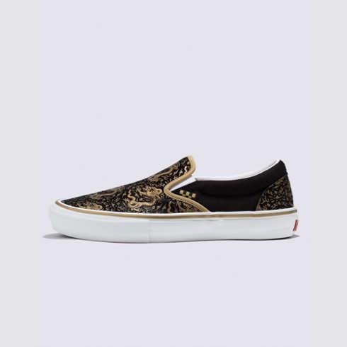 Vans Lunar New Year Skate Slip-on Shoe (black/gold)