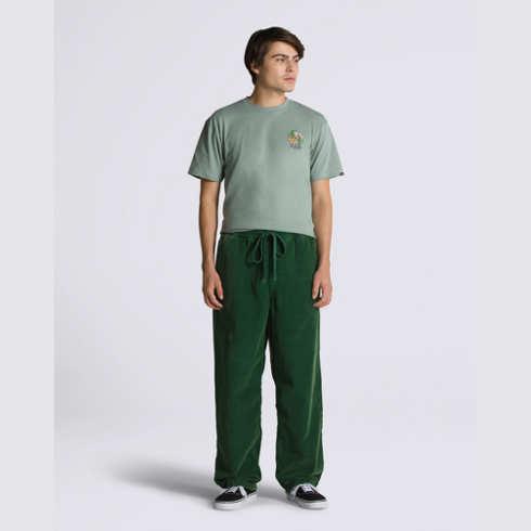 Vans Range Baggy Tapered Corduroy Acid Wash Elastic Waist Pant (eden)