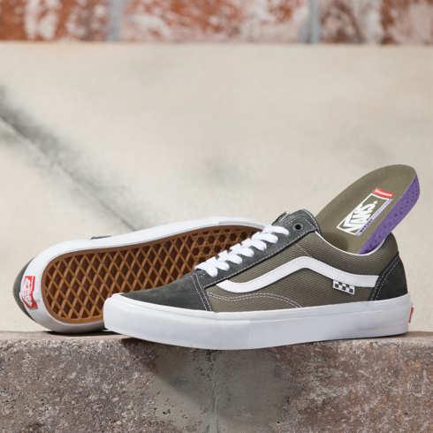 Vans Twill Skate Old Skool Shoe (grape Leaf)