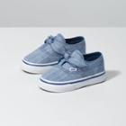 Vans Toddler Lace Chambray Authentic Knotted (true Blue/true White)