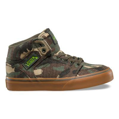 Vans Kids Brooklyn Slip-on (textile Camo)