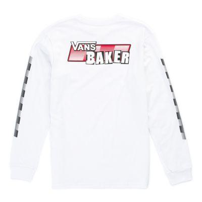 Vans Baker X Vans Speed Check Long Sleeve T-shirt (white)