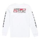 Vans Baker X Vans Speed Check Long Sleeve T-shirt (white)