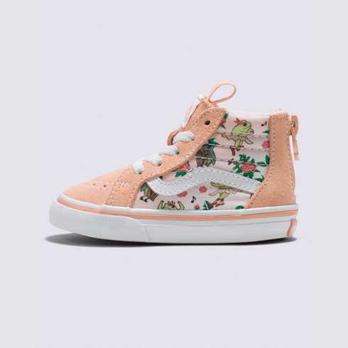 Vans Toddler Frog Frolic Sk8-hi Zip (tropical Peach)